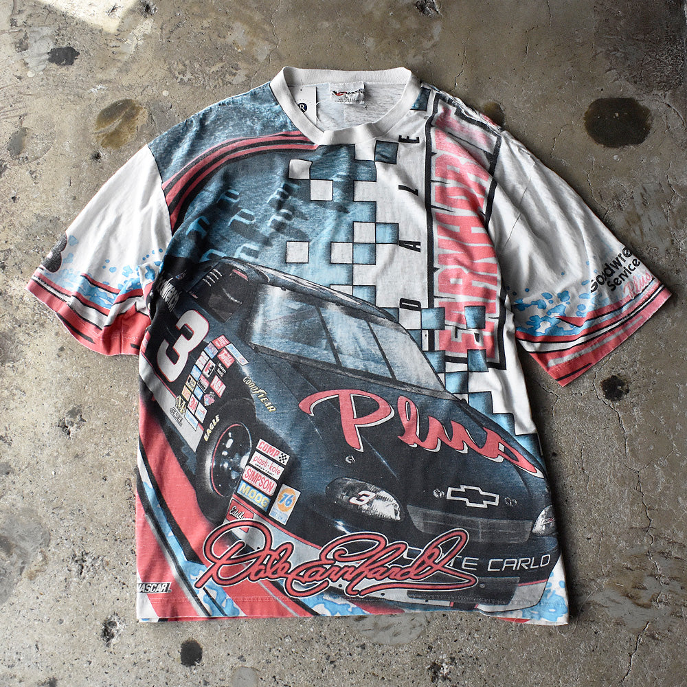 CHASE authentics AOP レーシングTシャツ 2000年代初頭 USA製 古着