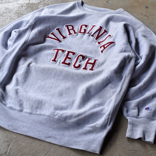 90's　Champion/チャンピオン XXLサイズ！ “VIRGINIA TECH” RWスウェット　USA製　230522