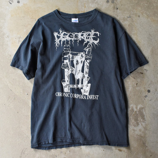 Y2K Regurgitate “CHRONIC CORPORA INFEST” ロック Tシャツ 250723