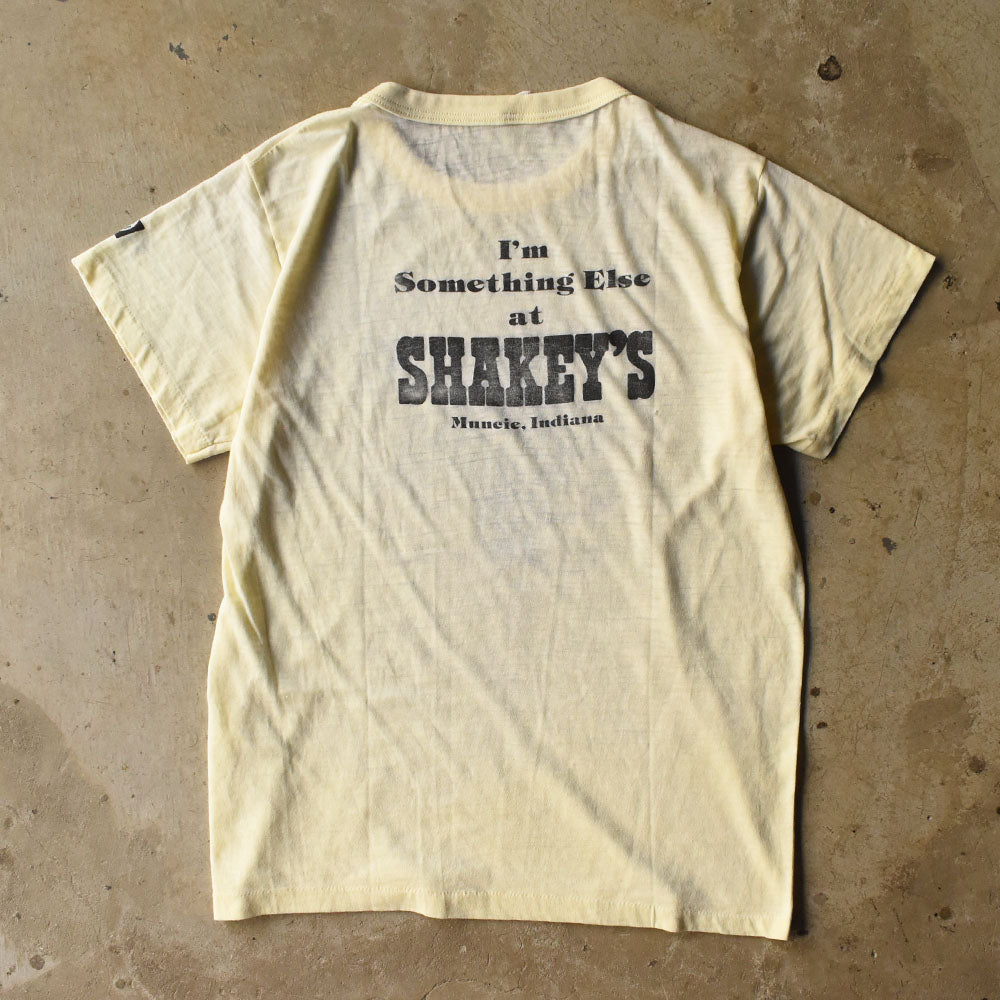 80’s Shakey's “I’m Something Else at SHAKEY’S Muncie, Indiana” スーベニア Tシャツ 250912H