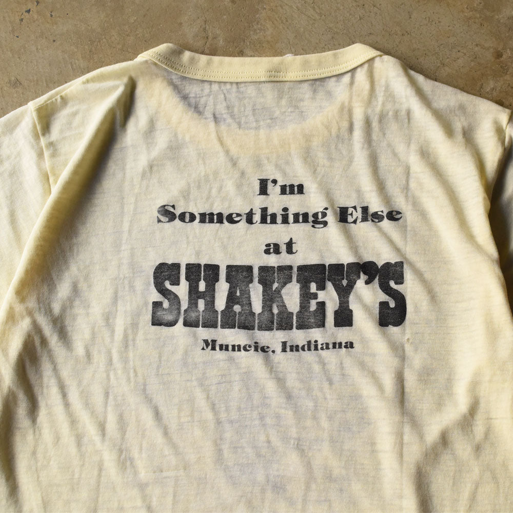 80’s Shakey's “I’m Something Else at SHAKEY’S Muncie, Indiana” スーベニア Tシャツ 250912H
