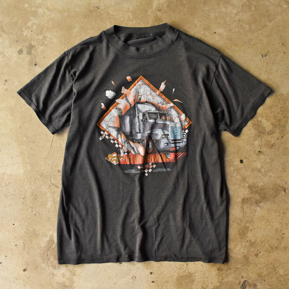 80’s 3D EMBLEM “ON THE ROAD AGAIN” トラッカー バイク Tシャツ250912H