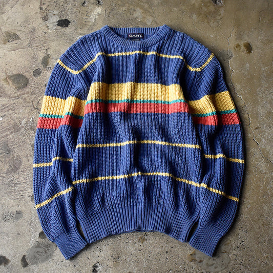 90's GANT ボーダー柄 コットンニット 240928H