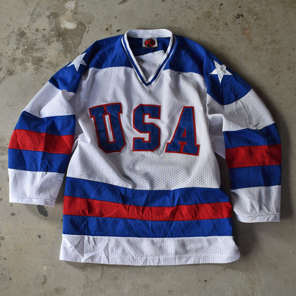 90's “1980 USA Olympic Hockey Team” ホッケーシャツ USA製 231020