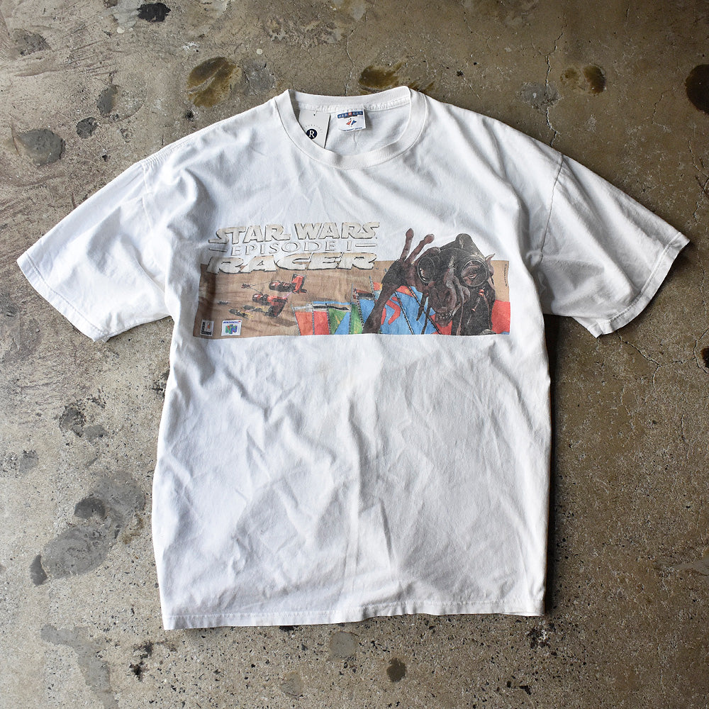 90's Nintendo 64 “Star Wars Episode I: Racer“ ゲームTシャツ 250709H