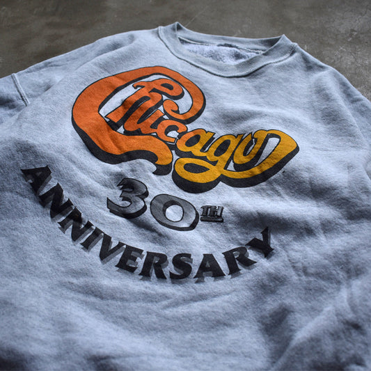 90's Chicago/シカゴ “30TH ANNIVERSARY” ロゴ クルーネック スウェット  230428