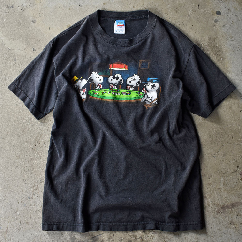 90's　Peanuts/ピーナッツ "Snoopy＆friends" Tシャツ　USA製　230705