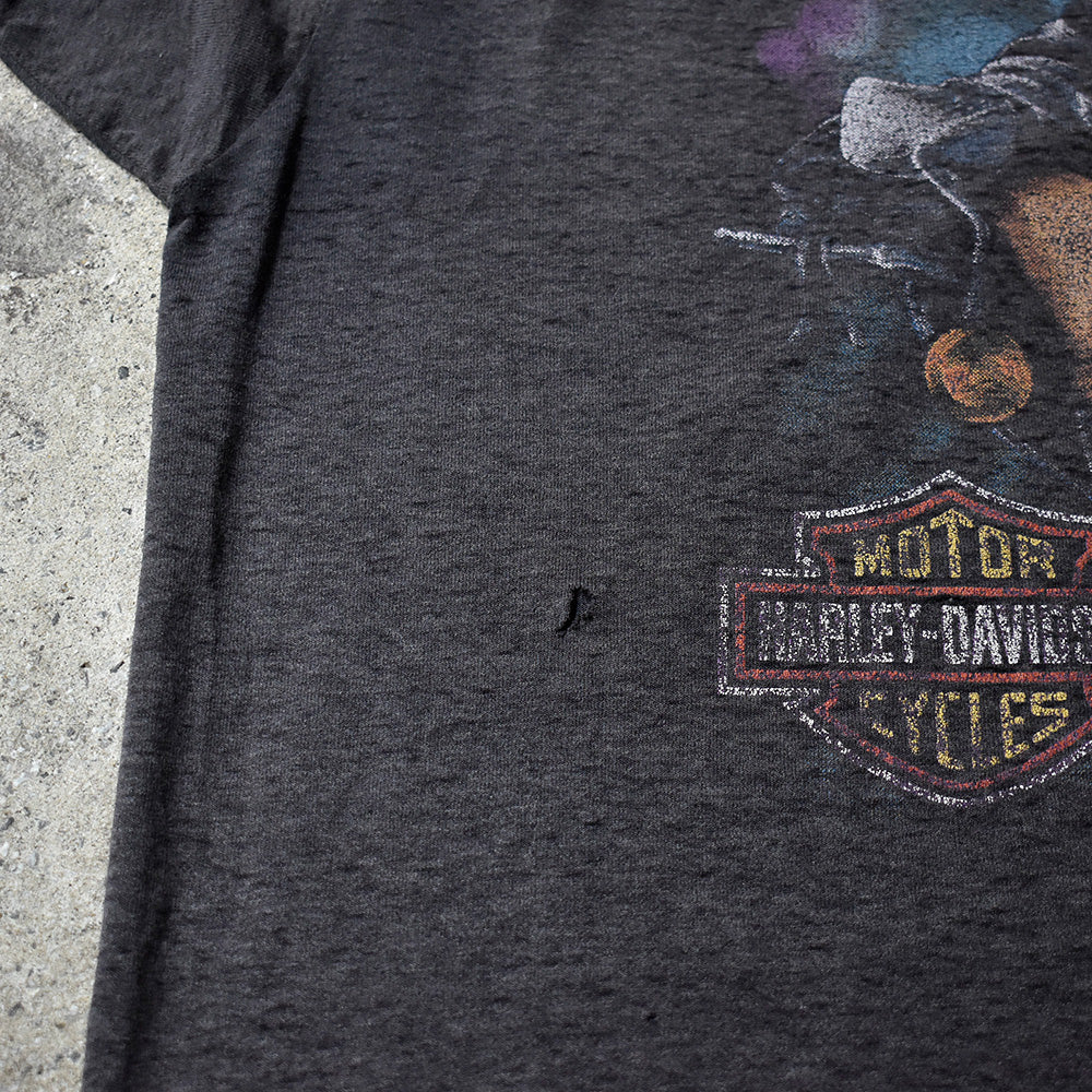 90's Harley Davidson "Pig" 3D EMBLEM Tシャツ USA製 240717H