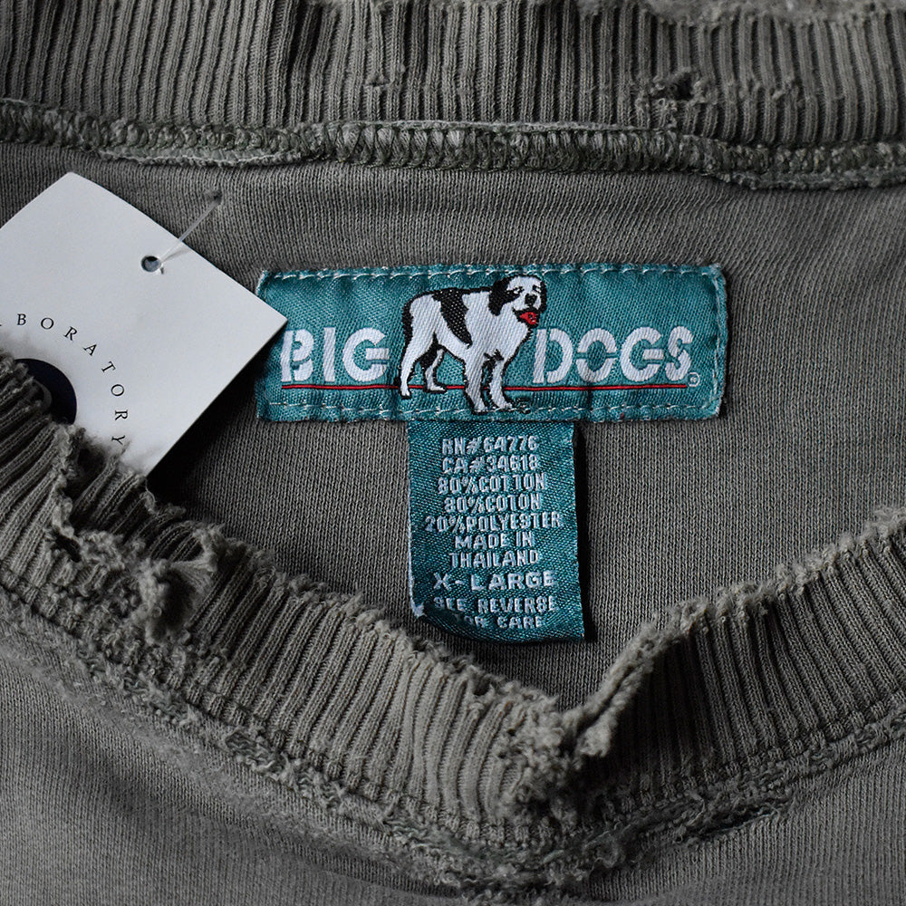 90's～ ボロ！ BIG DOGS “Dog刺繍” スウェット 250305H