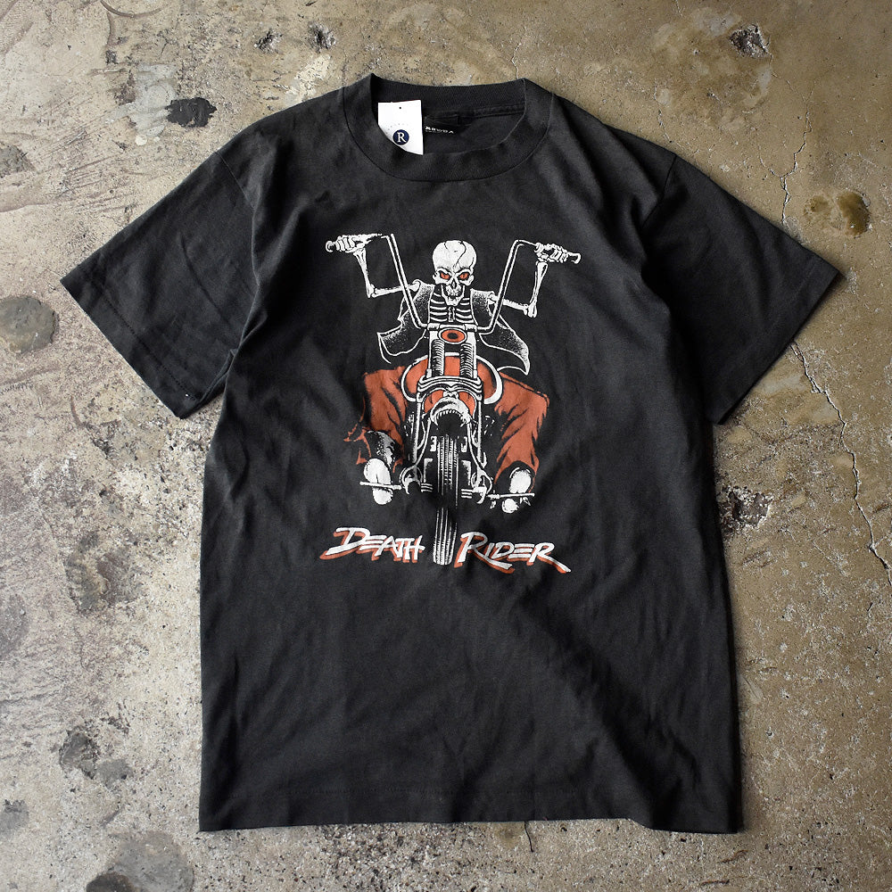 90's “DEATH RIDER“ Skull MC Tシャツ USA製 250722H