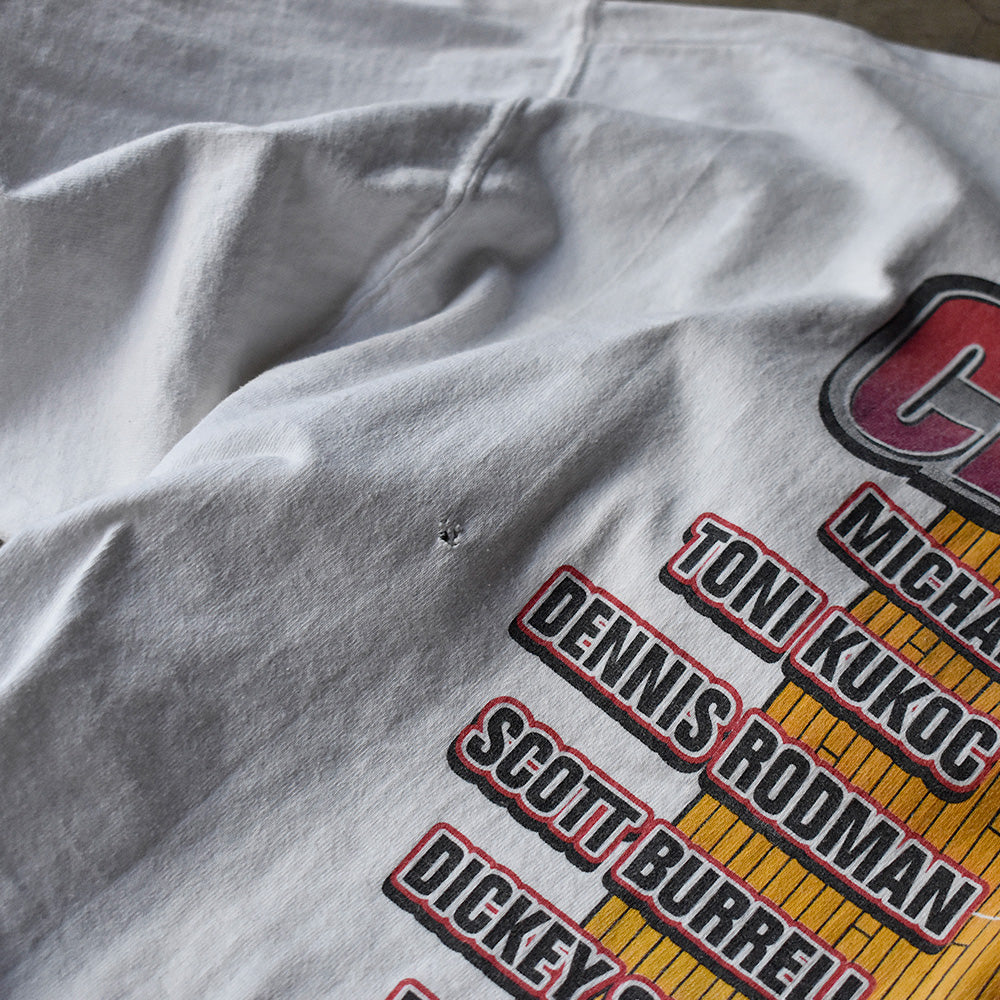 90's NBA Chicago Bulls 98 Finals “last dance members” Tシャツ 231201H