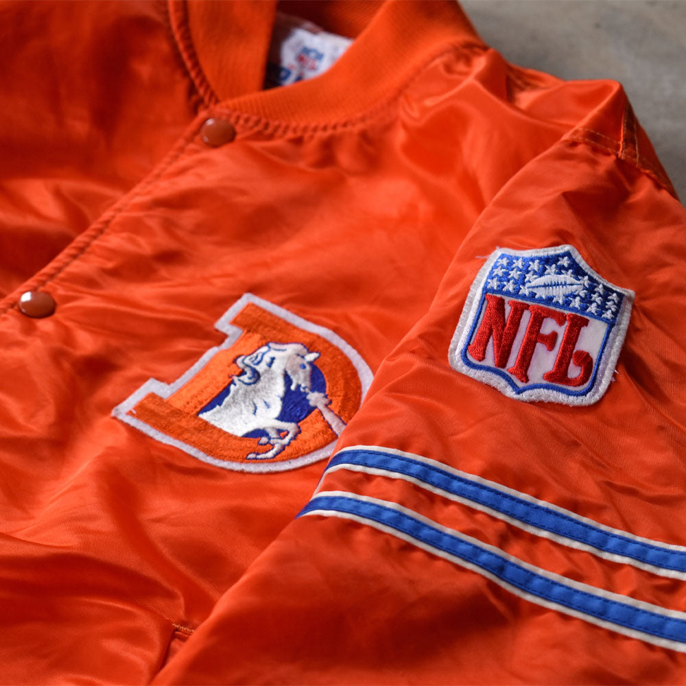 90's STARTER PROLINE “NFL  Denver Broncos” ナイロン スタジャン アワードジャケット USA製 240111