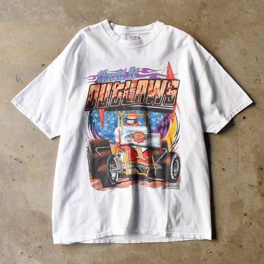 Y2K Hanes “WORLD OF OUTLAWS” レーシング Tシャツ 250509