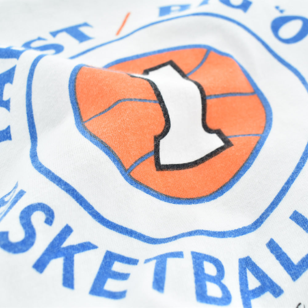 70’s Champion バータグ “PABST / BIG “O” Basketball Clinic” 染み込みプリント Tシャツ USA製 260512H