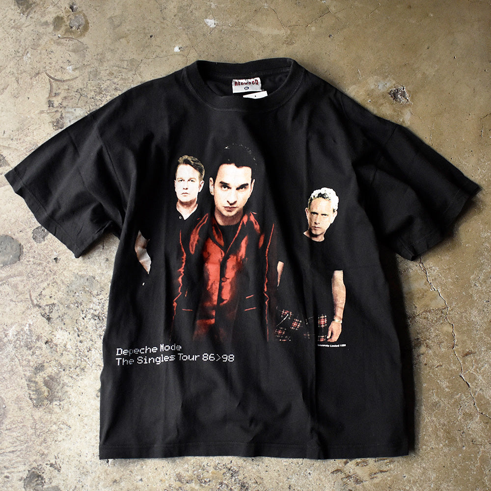 90's Depeche mode “The Singles Tour 86–98” Tシャツ Euro製 240218HYY