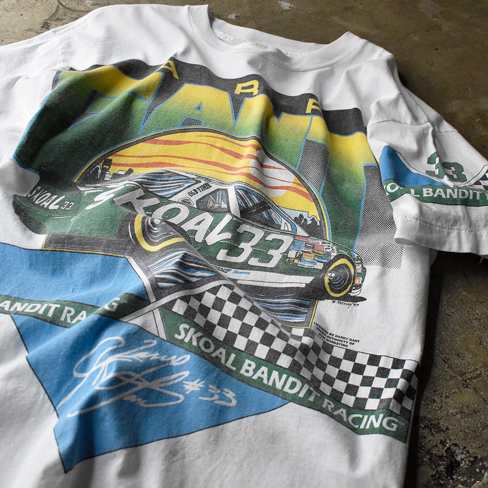 チェッカーフラッグ レーシングTシャツ 1993年 ホワイト ヴィンテージ