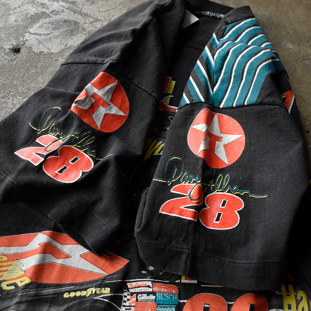 90's AOP！“Davey Allison” レーシング Tシャツ 250703H