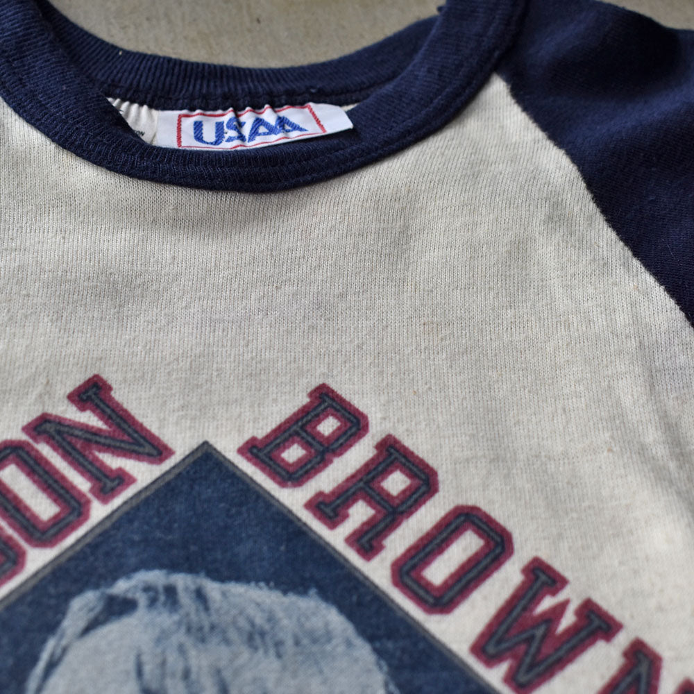 80's　Jackson Browne/ジャクソン・ブラウン "1980 TOUR" ラグランスリーブ Tシャツ　230709H