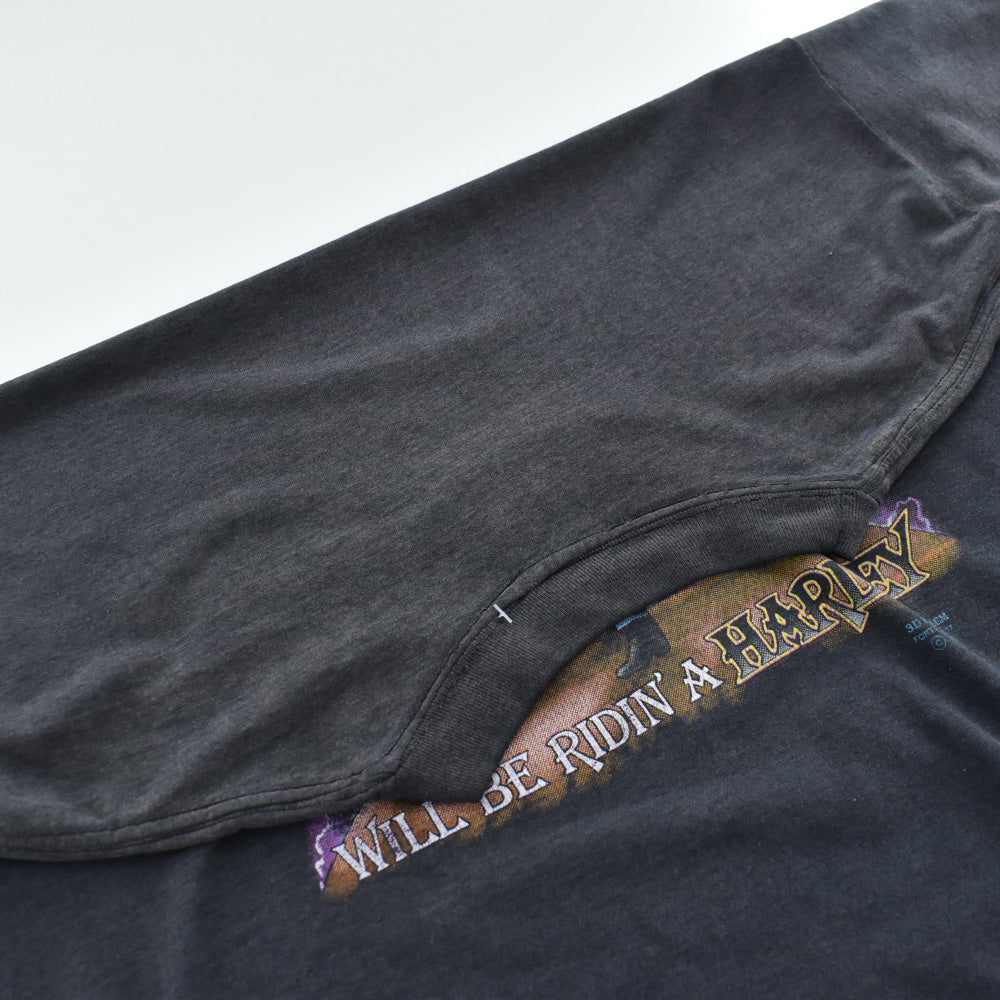 90's 3D Emblem/HARLEY-DAVIDSON "The Last Biker on Earth" ハーレーTシャツ 260501H