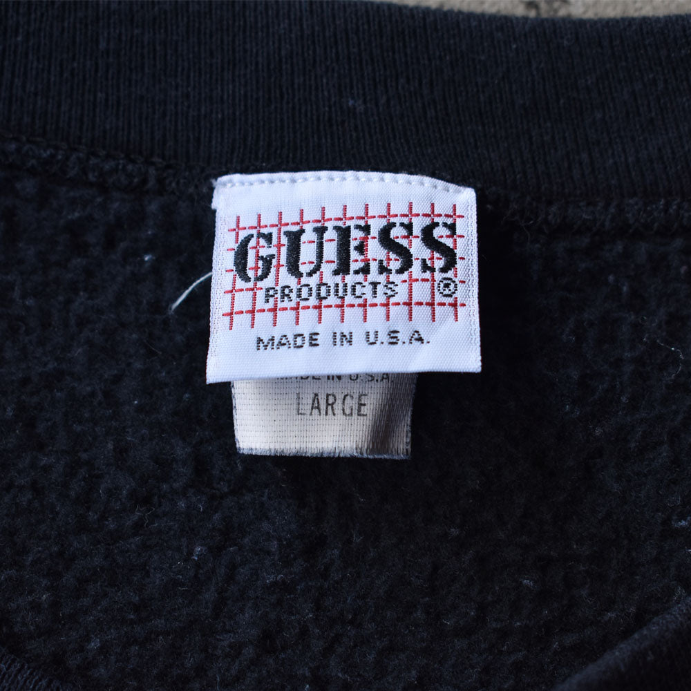 90’s GUESS ロゴ刺繍 スウェット USA製 240107