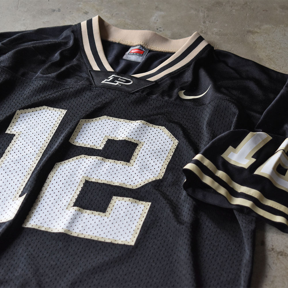 Y2K NIKE “ Purdue Boilermakers #12“ ホッケー ゲームシャツ 240621