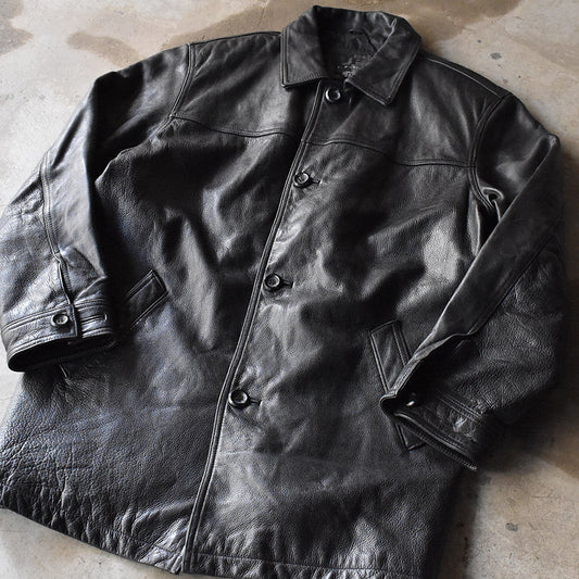 90's~ J.Ferrar レザージャケット カーコート 240304H