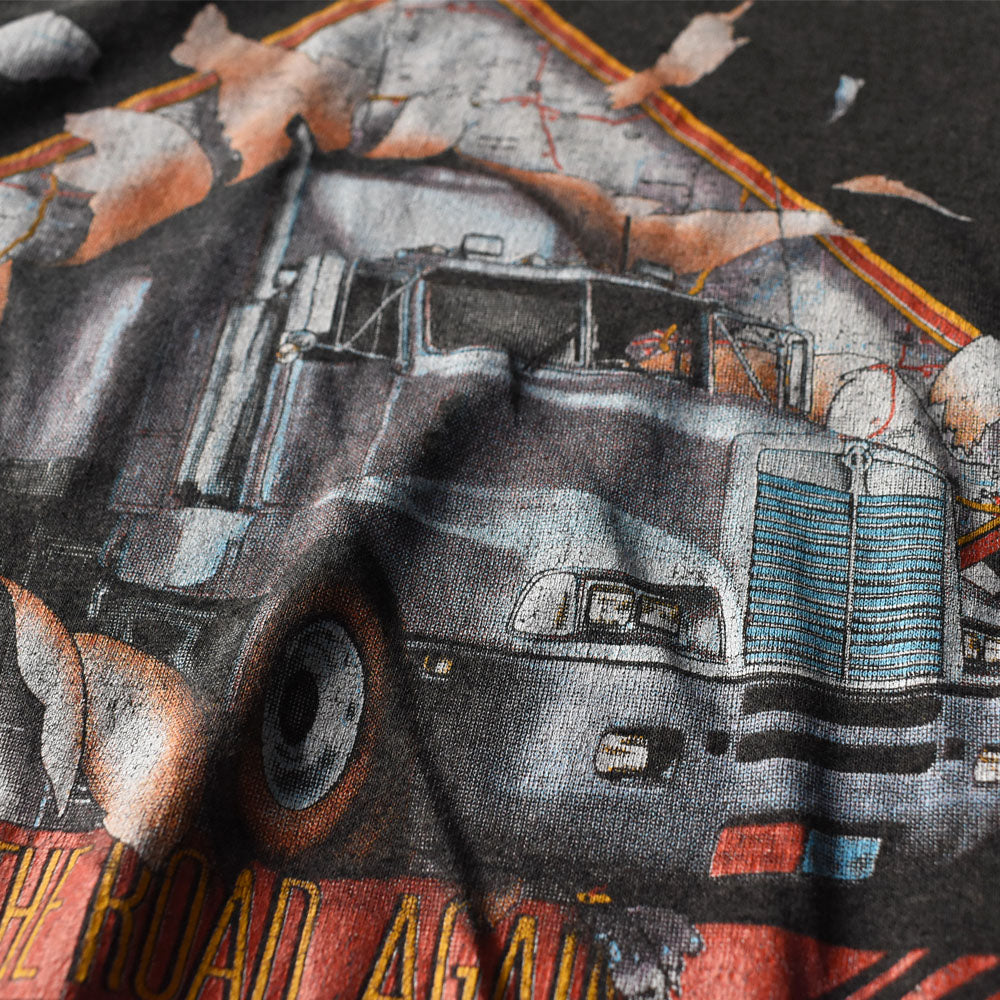 80’s 3D EMBLEM “ON THE ROAD AGAIN” トラッカー バイク Tシャツ250912H