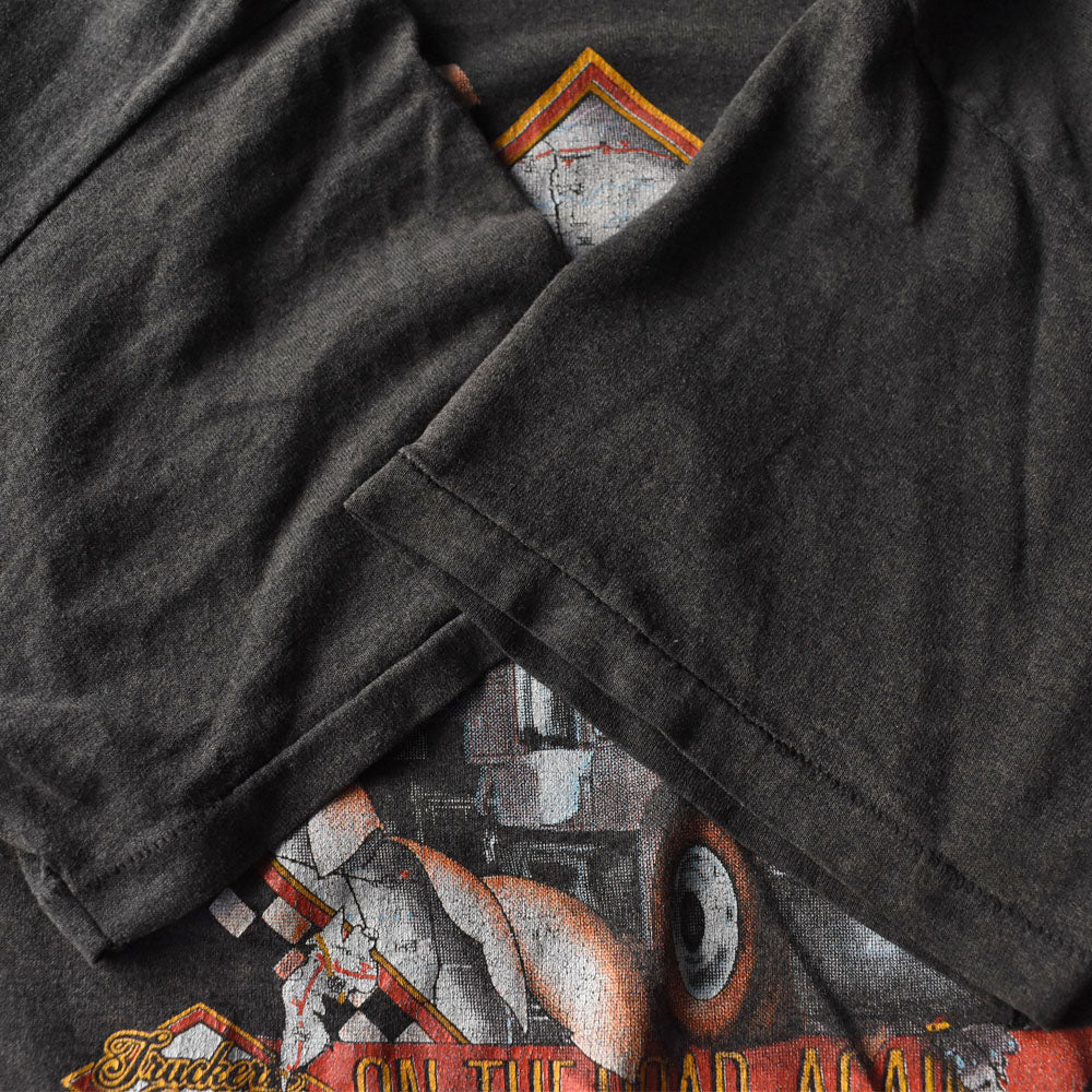 80’s 3D EMBLEM “ON THE ROAD AGAIN” トラッカー バイク Tシャツ250912H