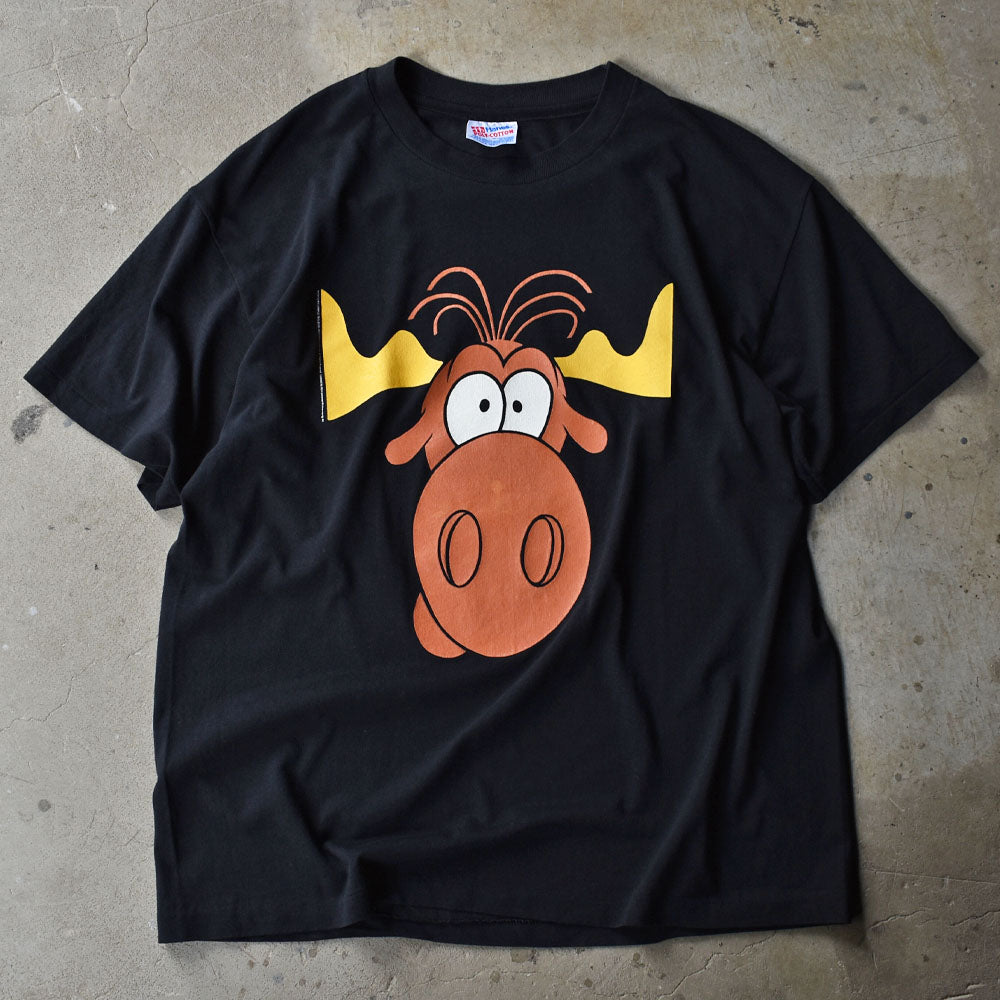 90's　The Adventures of Rocky and Bullwinkle and Friends/ロッキーとブルウィンクルの大冒険 TACOBELL  キャラT　230617