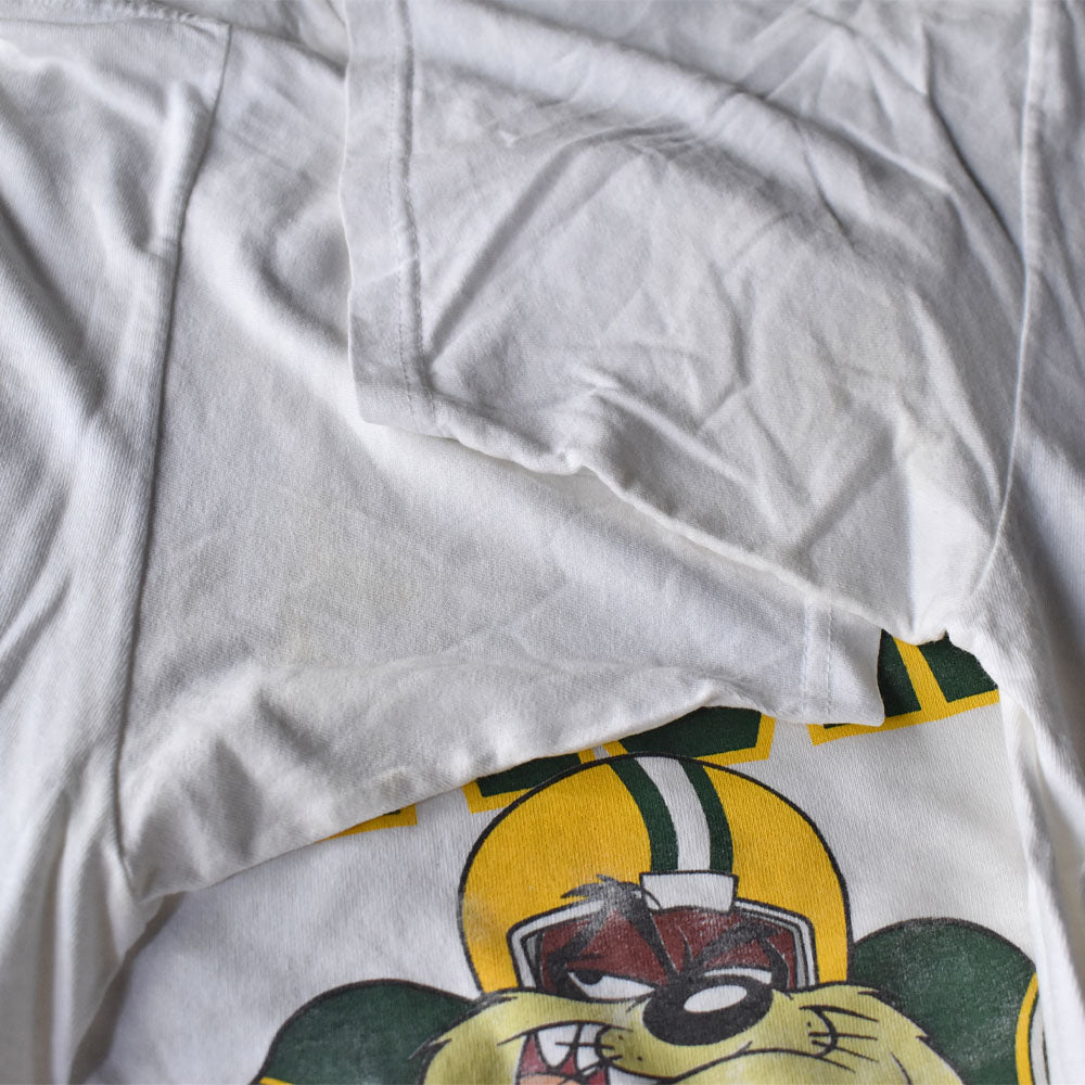 90's Looney Tunes “NFL Green Bay Packers” キャラ Tシャツ USA製 240609