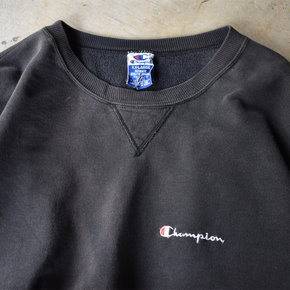 90's Champion 刺繡ロゴ スウェット XXLサイズ！ 231119