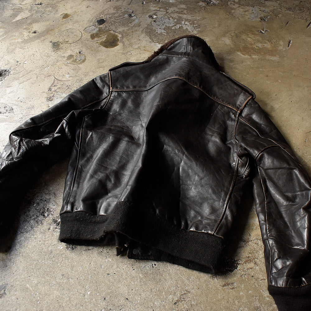 70's Schott G-1 Type レザーフライトジャケット 240217H