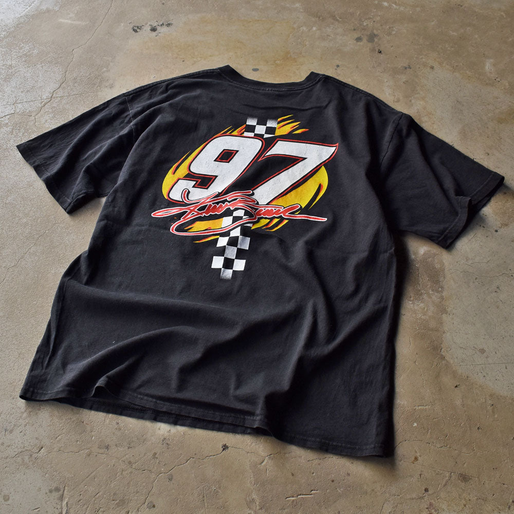 90’s NASCAR“1996 Kurt Busch” 両面プリント レーシング Tシャツ 240716