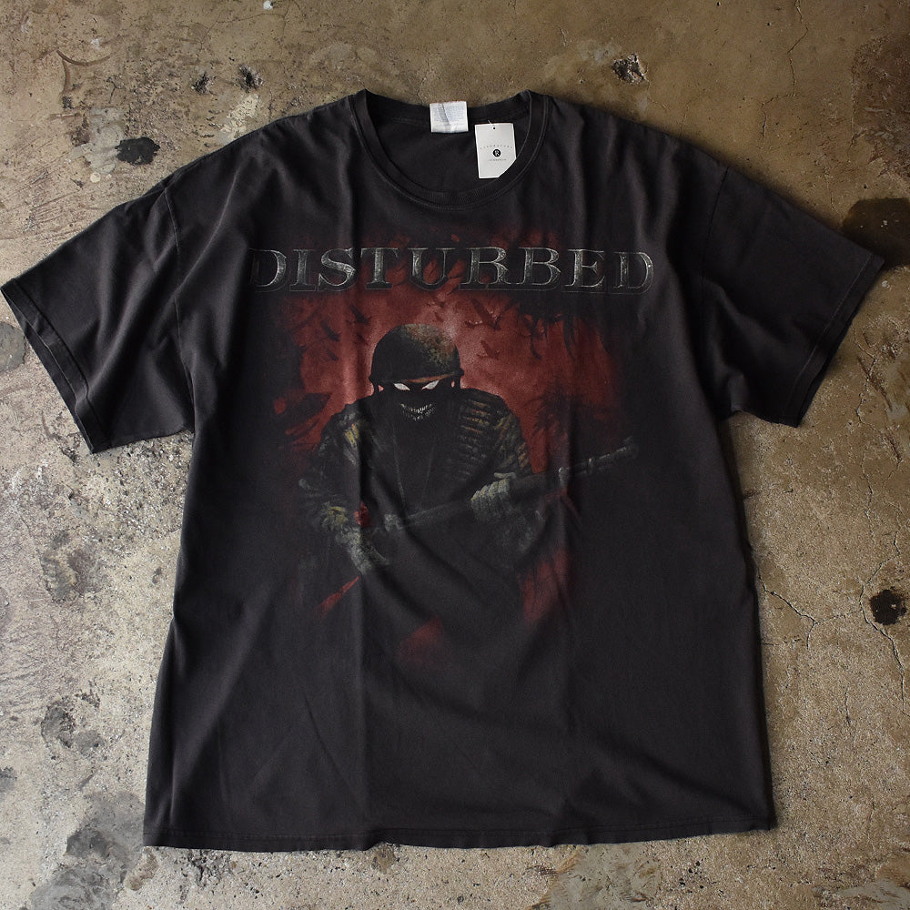 ディスターブド グラフィックプリント Tシャツ 2000年代初頭 ヘインズ 2XL 古着