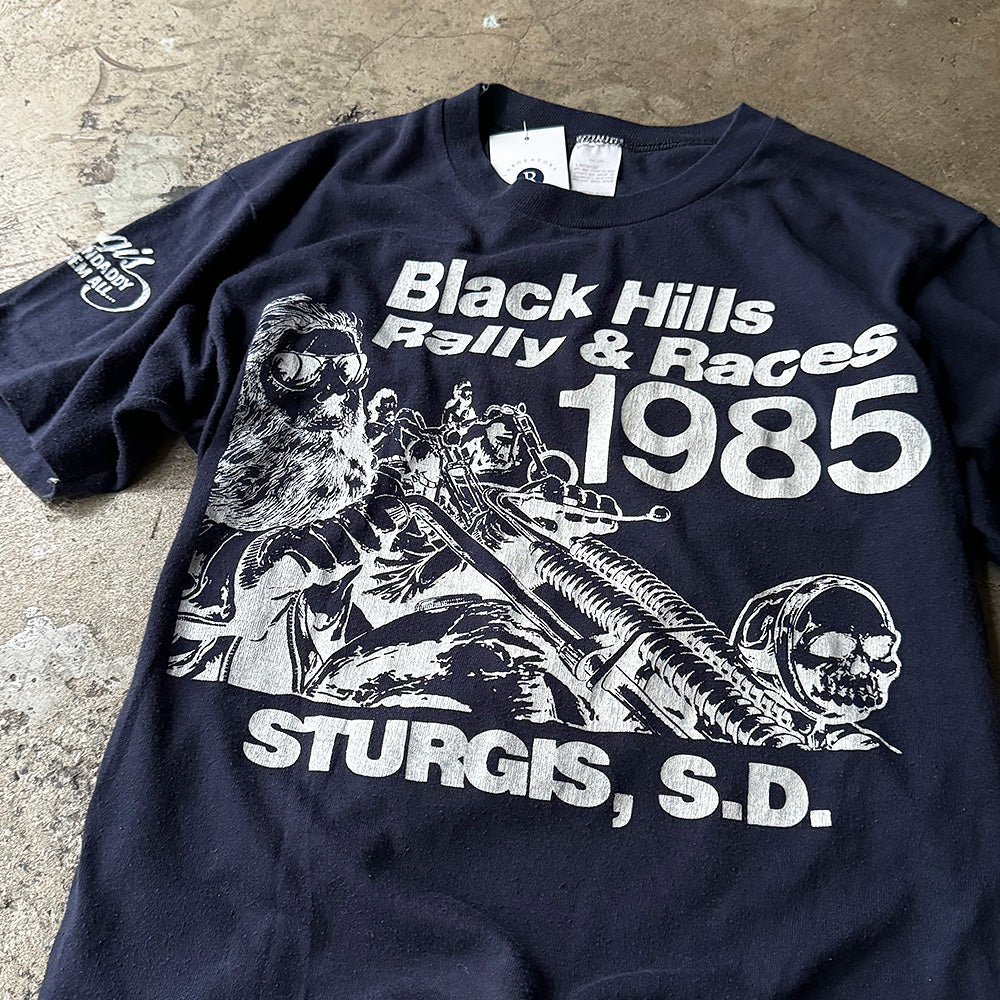 スタージス 1985 モーターサイクル バイクTシャツ 1985年 ダークネイビー USA製 ヴィンテージ