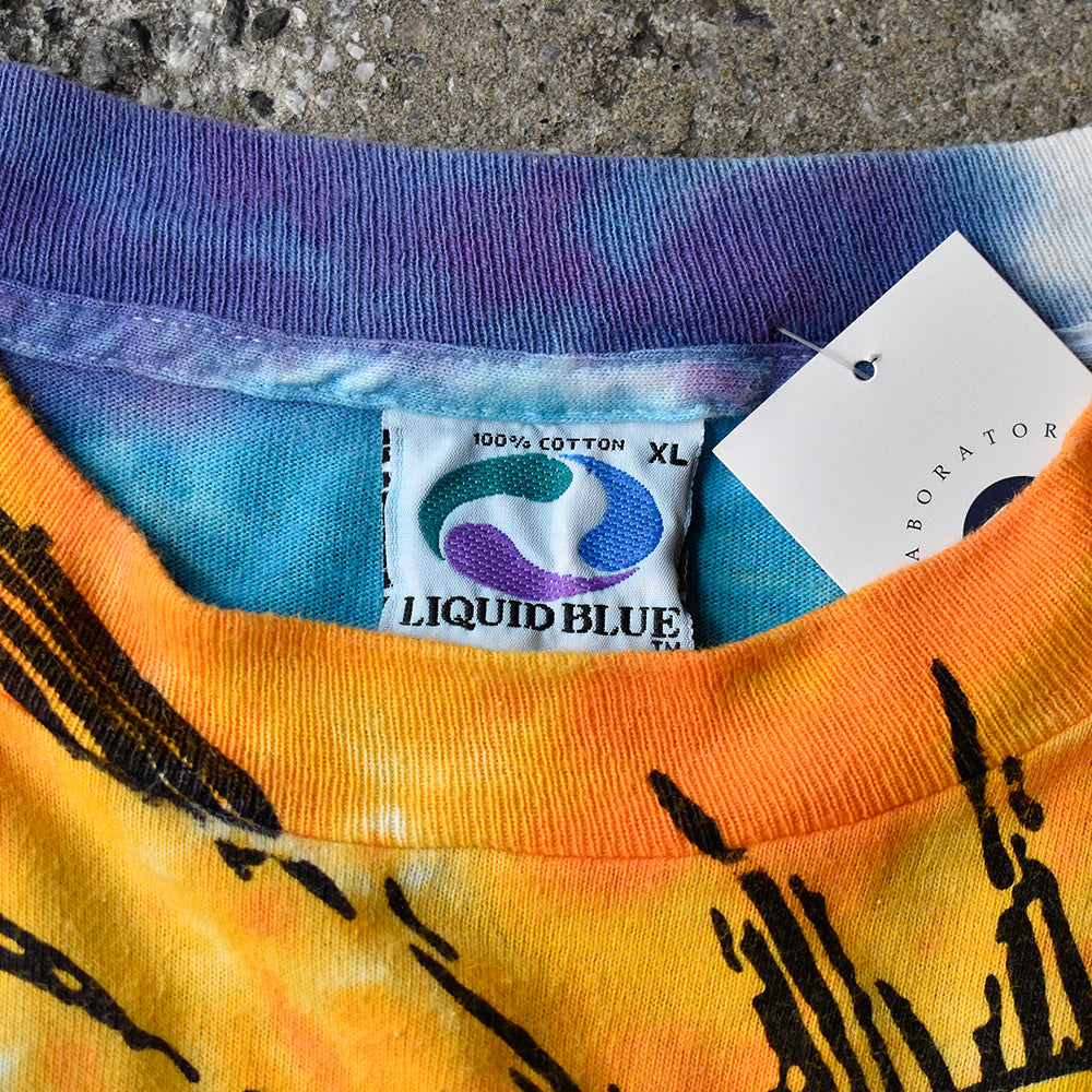 90's  AOP！ LIQUID BLUE “SUN & MOON” Tシャツ USA製 250603H