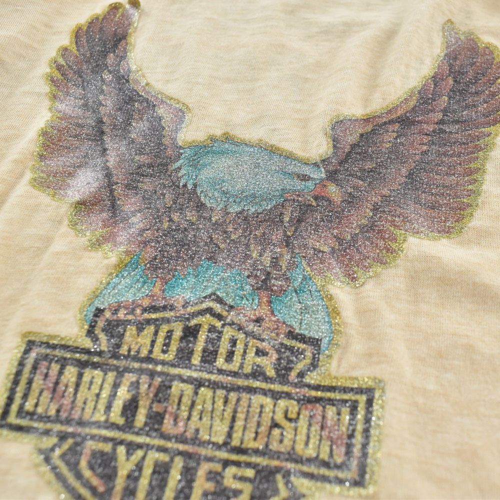 70's Harley-Davidson "SUNDANCE Tucson Az." イーグル リンガーTシャツ 260901H