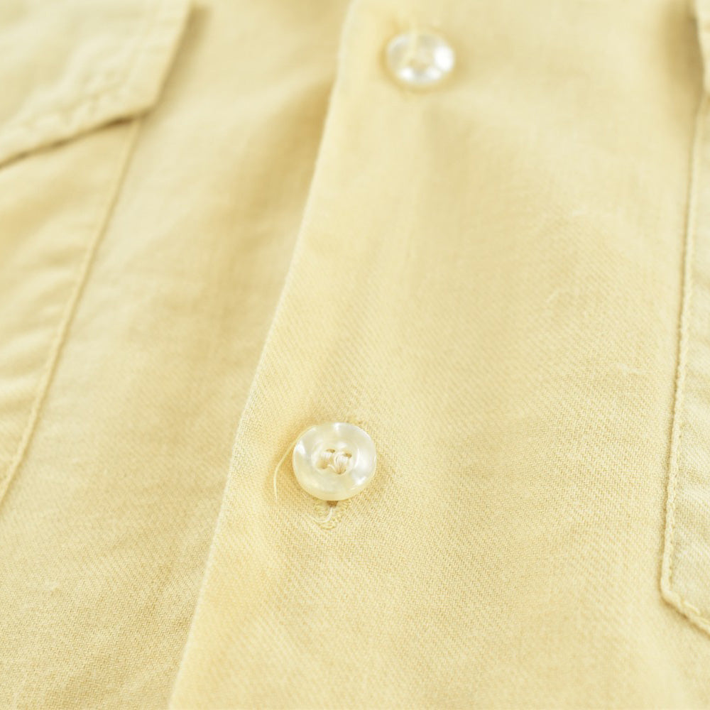 50's Rayon Gabardine ループカラー オープンカラーシャツ 260925H