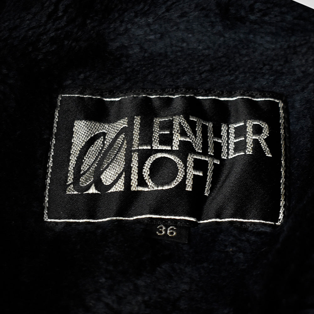 80's Leather Loft レザートレンチコート 231225H