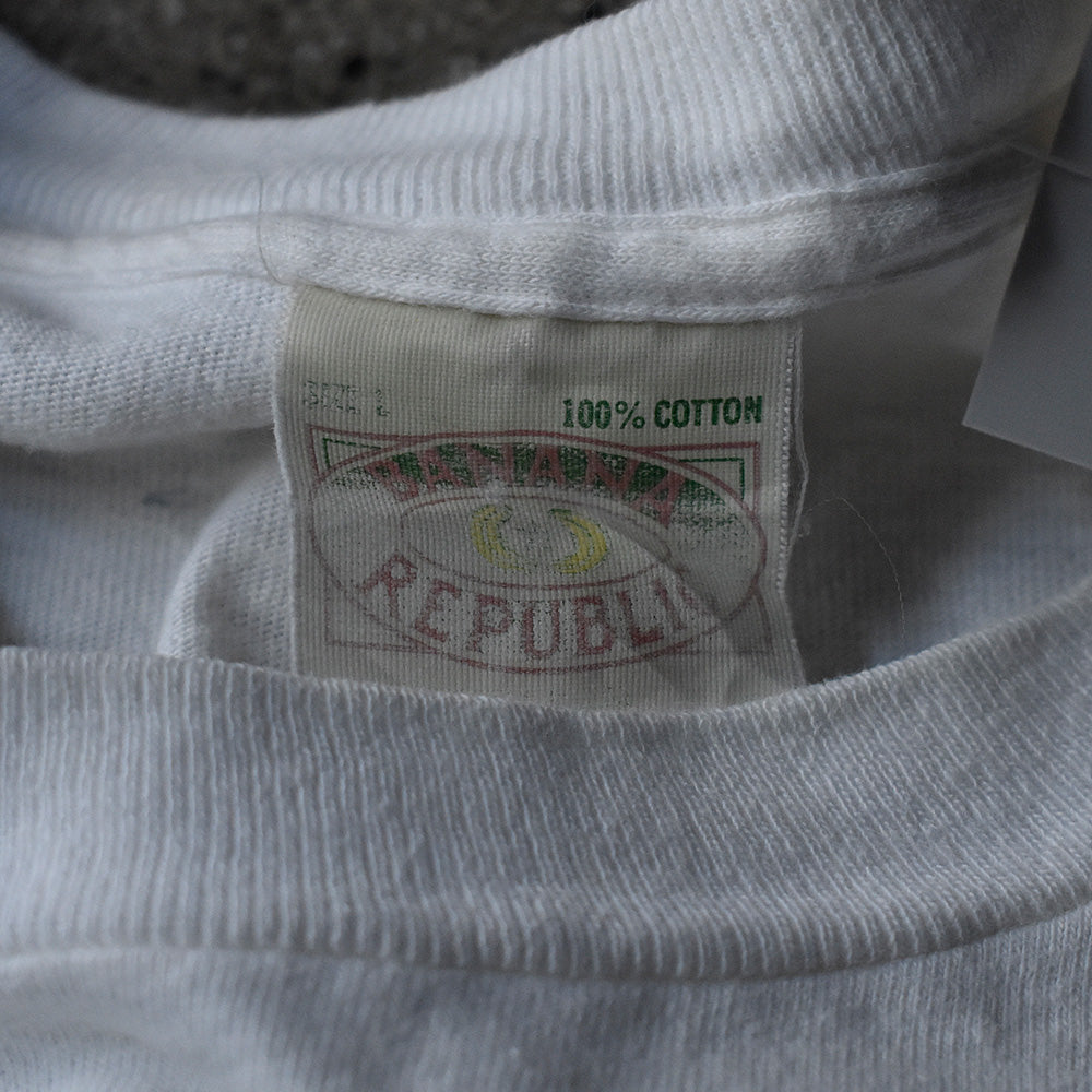 80's～ BANANA REPUBLIC “TRAVEL&SAFARI CLOTHING” ポケットTシャツ 240120H