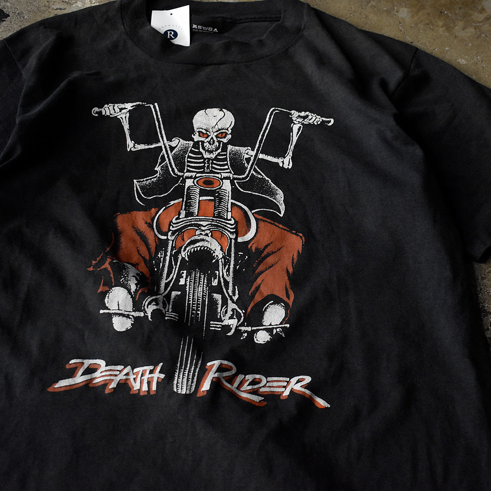 90's “DEATH RIDER“ Skull MC Tシャツ USA製 250722H