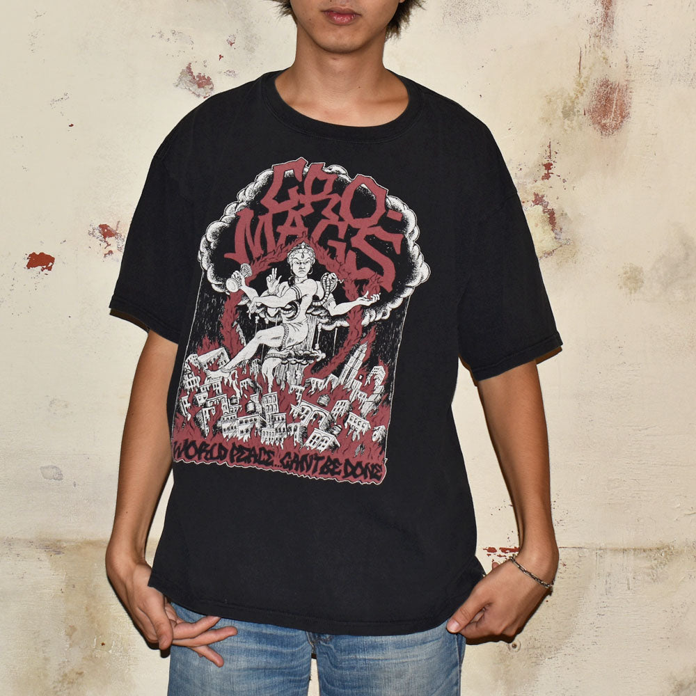 Y2K “CRO-MAGS” ロック Tシャツ 250912H
