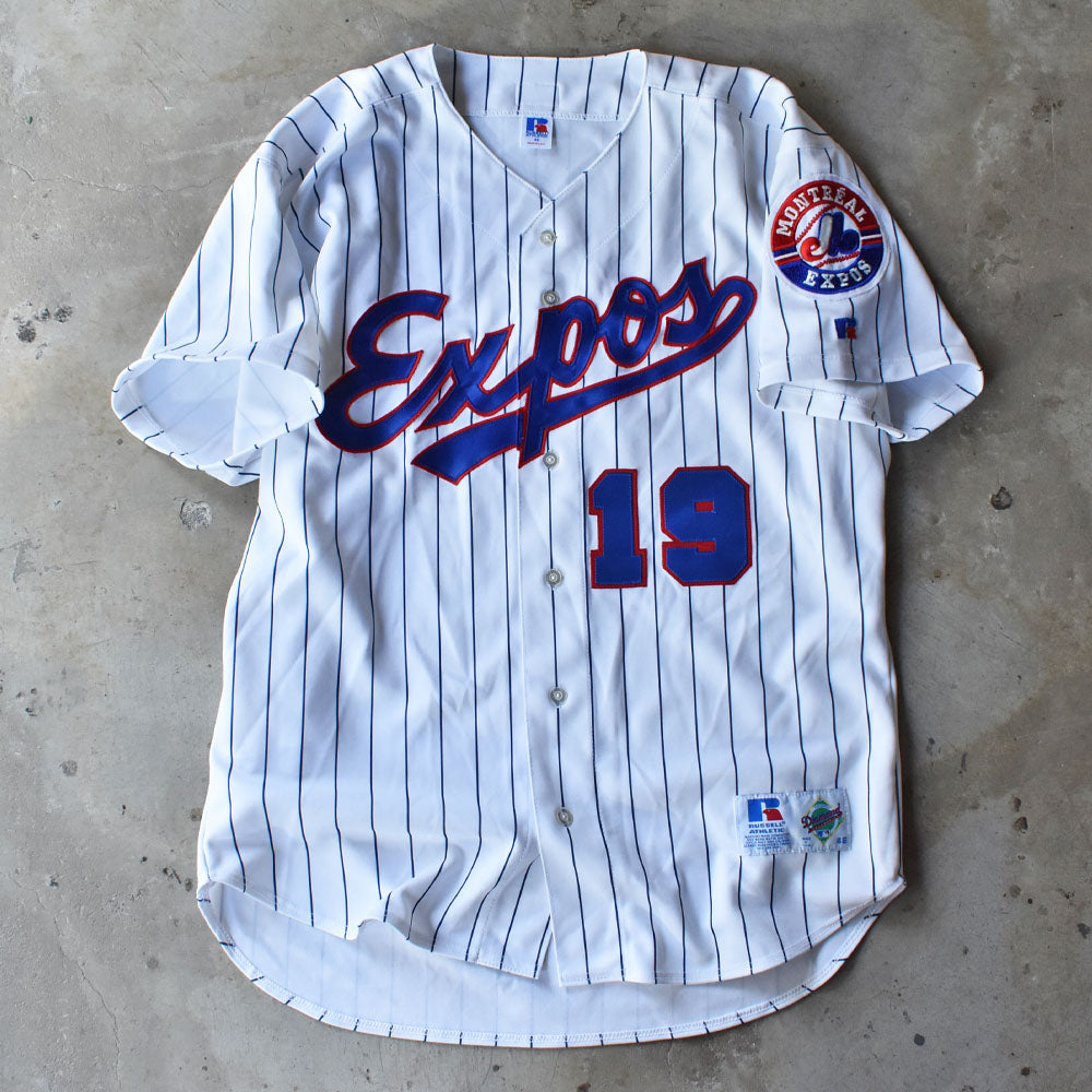 90’s RUSSEL ATHLETIC “MLB Montreal Expos ＃19” ベースボールシャツ USA製 240723