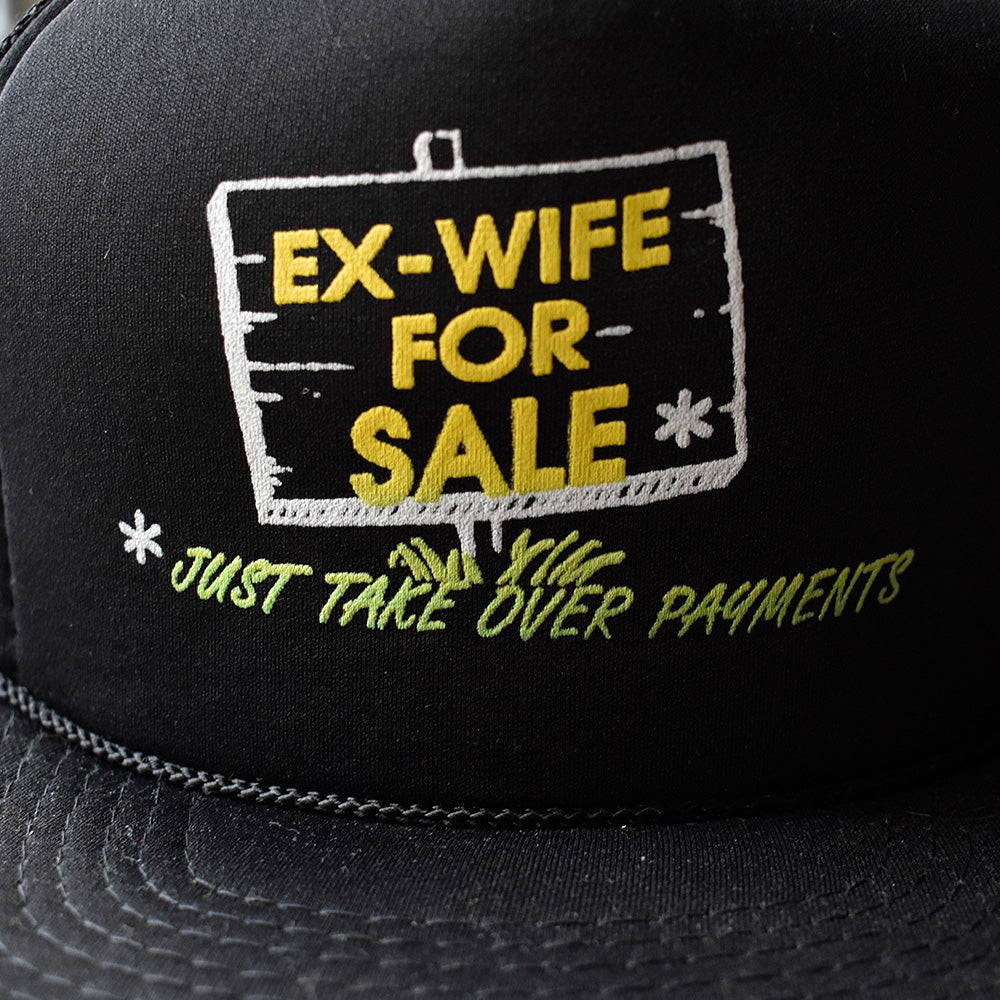 90's デッドストック "EX-WIFE FOR SALE” メッシュキャップ 250713H