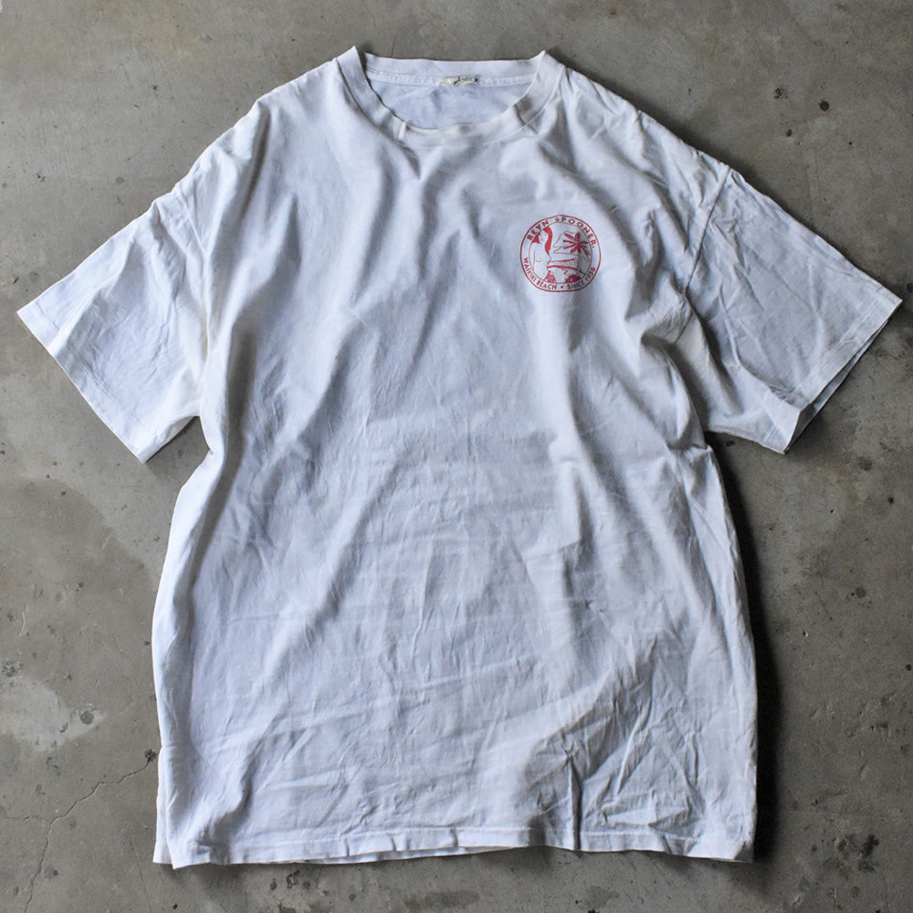90's REYN SPOONER 乳首ロゴ 両面プリント Tシャツ USA製 240513