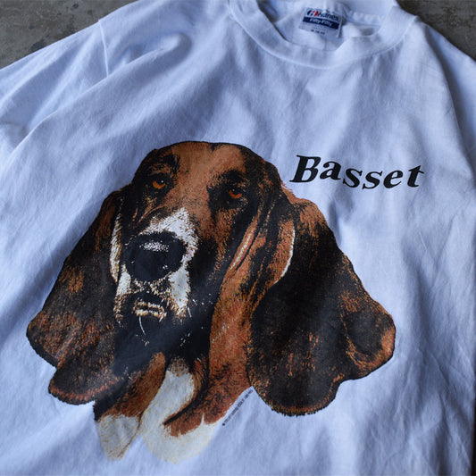90’s　Basset Hound/バセット・ハウンド “Dog ”アニマルプリント Tシャツ　USA製　230829