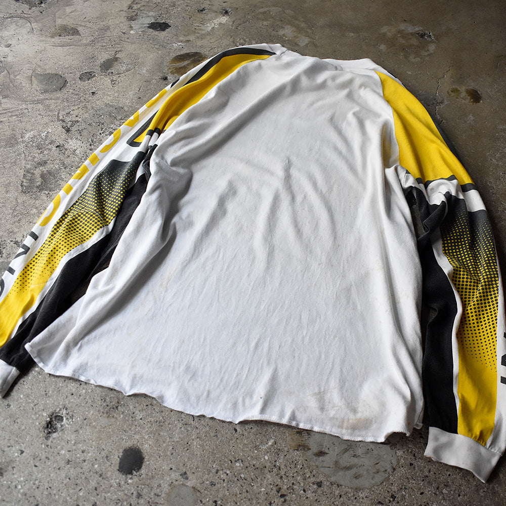 Y2K FOX RACING コットン レーシング ロングスリーブTシャツ 250609H