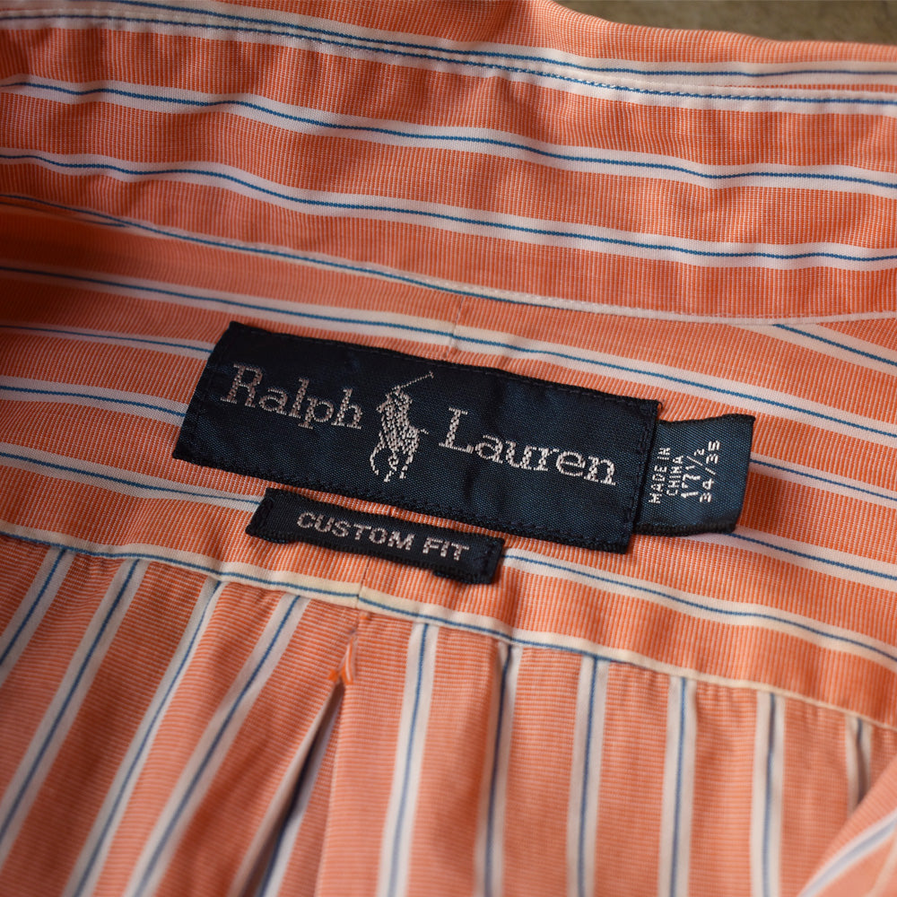Ralph Lauren/ラルフローレン “CUSTOM FIT” ストライプ ボタンダウンシャツ　230606