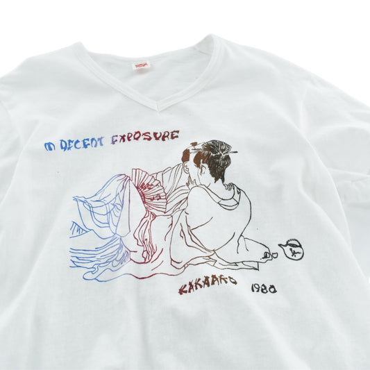 80's "IN DECENT EXPOSURE" 浮世絵 春画 アートTシャツ 260821H