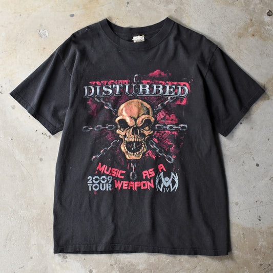Y2K Disturbed “Music As A Weapon IV” ロック Tシャツ 250719